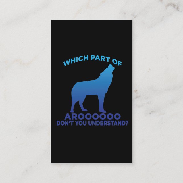 Tarjeta De Visita El Husky Perro Invierno Siberiano Lobo Silhouette (Anverso)
