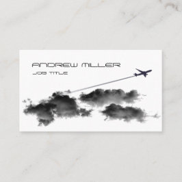 Tarjeta De Visita El irse volando/aeroplano del jet/agente de viajes