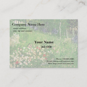 Tarjeta De Visita El jardín de Daubigny por Vincent van Gogh
