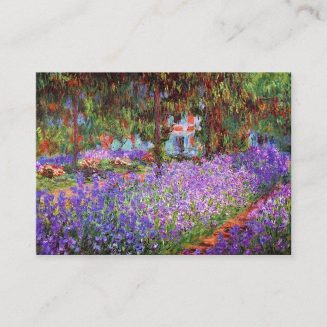 Tarjeta De Visita El jardín del artista en Giverny de Monet (Anverso)