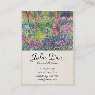 Tarjeta De Visita El jardín del iris en Giverny Claude Monet fresco