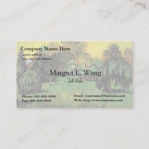 Tarjeta De Visita El jardín del poeta de Vincent van Gogh.
