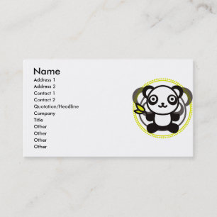 Tarjeta De Visita El juguete relleno de la panda