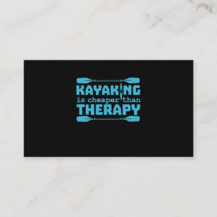 Tarjeta De Visita El Kayak Es Más Barato Que La Terapia