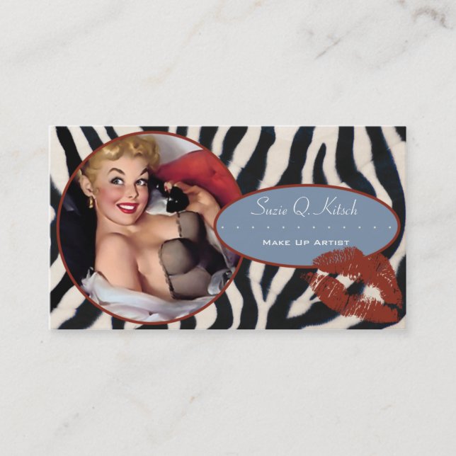 Tarjeta De Visita El kitsch Bitsch: Atractivo-UNo-Zon (Anverso)