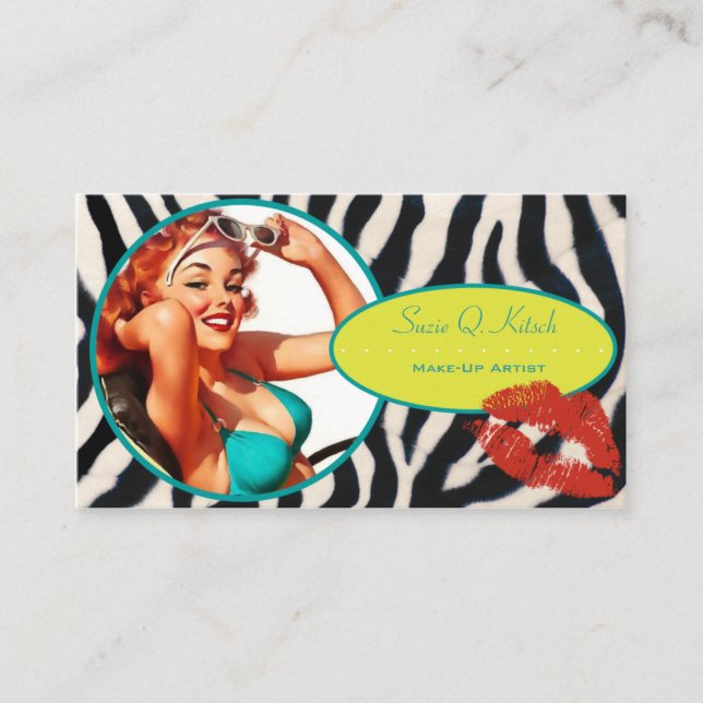 Tarjeta De Visita El kitsch Bitsch: Atractivo-UNo-Zon (Anverso)