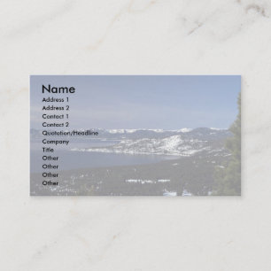 Tarjeta De Visita El lago Tahoe, Nevada