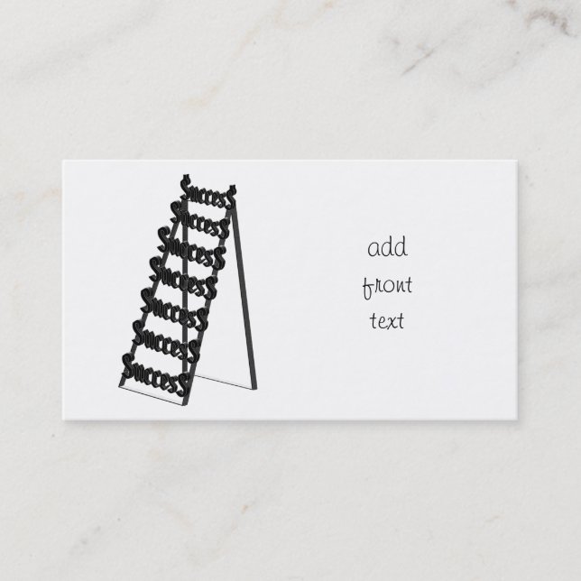 Tarjeta De Visita El largo del éxito (Anverso)