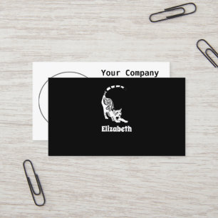 Tarjeta De Visita El leopardo de la nieve Paisley Bengal Gato Yoga S