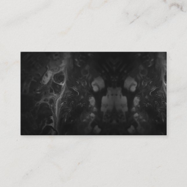 Tarjeta De Visita El líquido de acrílico abstracto de Halloween (Anverso)