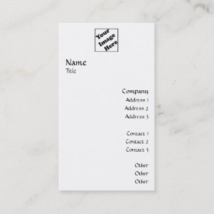 Tarjeta De Visita El logotipo vertical alisa 2