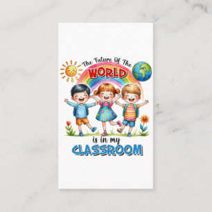 Tarjeta De Visita El Maestro El Futuro Del Mundo Está En Mi Aula