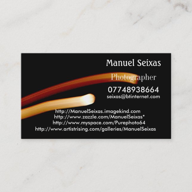 Tarjeta De Visita El Manuel Seixas (Anverso)