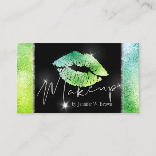 Tarjeta De Visita El maquillaje de GreenLipstick labra lujo elegante