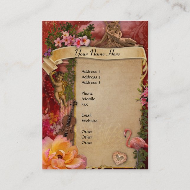 Tarjeta De Visita El más romántico de todos los tiempos (Anverso)