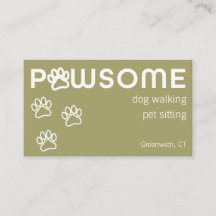 El Mascota moderno de Dog Walker Sitter Pawsome So