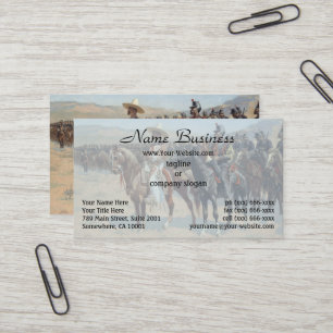 Tarjeta De Visita El Mayor Mexicano de Frederic Remington