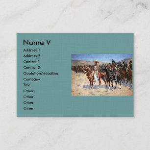 Tarjeta De Visita El mayor mexicano de Frederic Remington (1889)