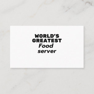 Tarjeta De Visita El mayor servidor de alimentos del mundo