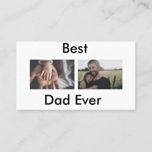 Tarjeta De Visita el mejor papá, el feliz día del padre, agrega tu f