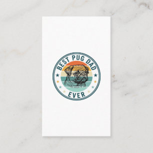 Tarjeta De Visita El Mejor Papá Pug De Todos Los Tiempos Camiseta De