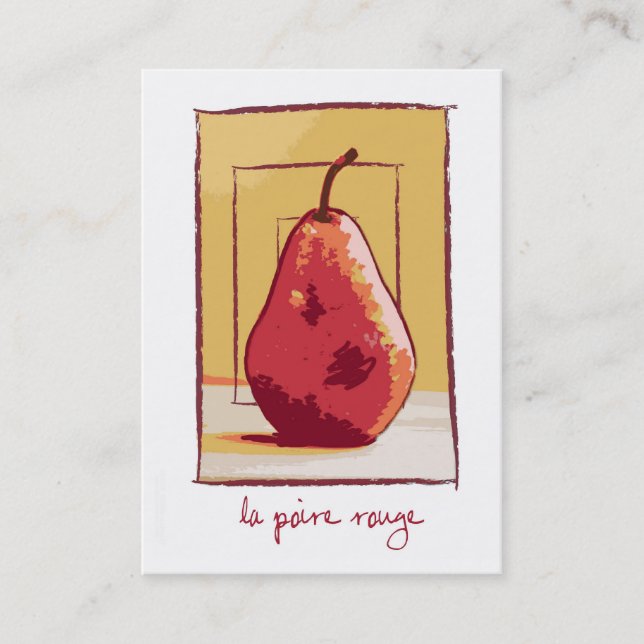 Tarjeta De Visita El miedo rojo (Anverso)