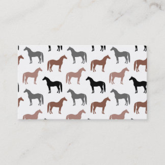 Tarjeta De Visita El modelo del amante del caballo
