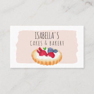 Tarjeta De Visita El moderno guión de panadería de pasteles de col