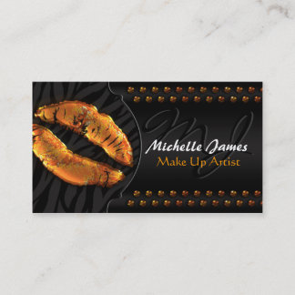 Tarjeta De Visita El monograma brillante moderno de la cebra de los