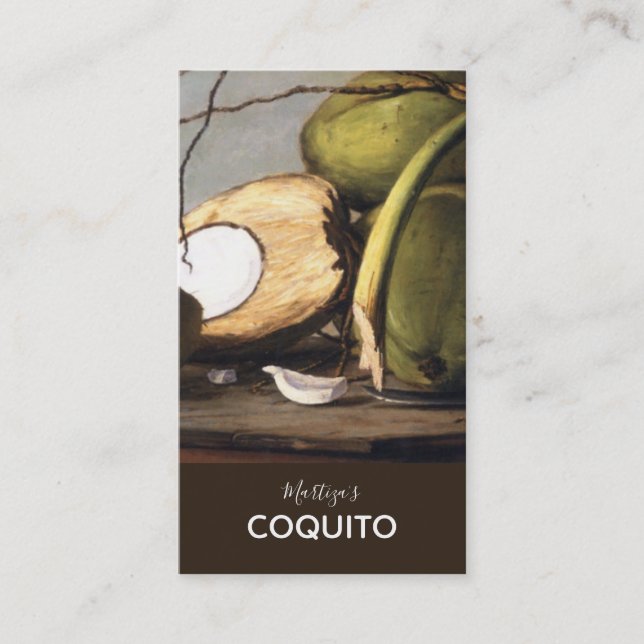Tarjeta De Visita El Morro Coquito (Anverso)