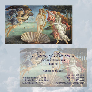 Tarjeta De Visita El nacimiento de Venus por Sandro Botticelli