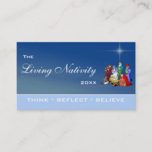 Tarjeta De Visita El Nacimiento Viviente