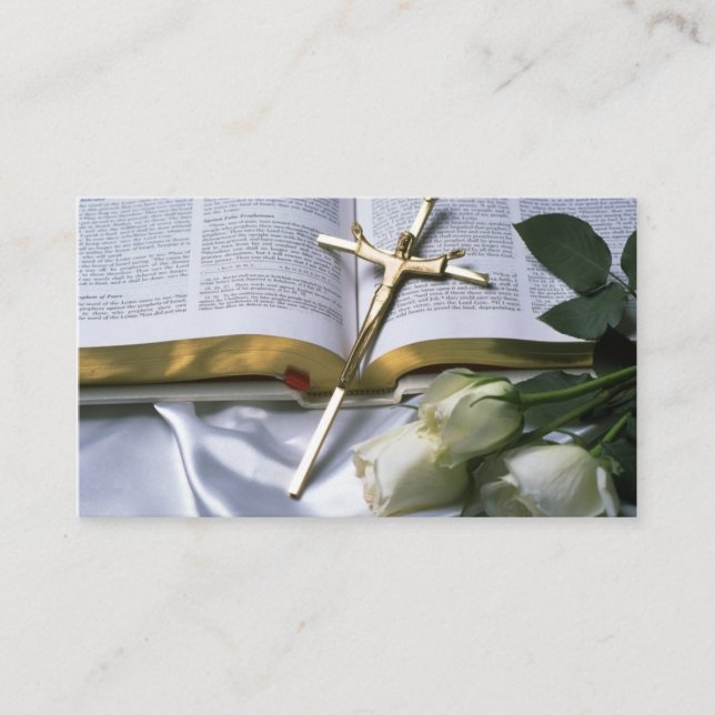Tarjeta De Visita El negocio cristiano de la biblia Tarjeta-Ve (Anverso)