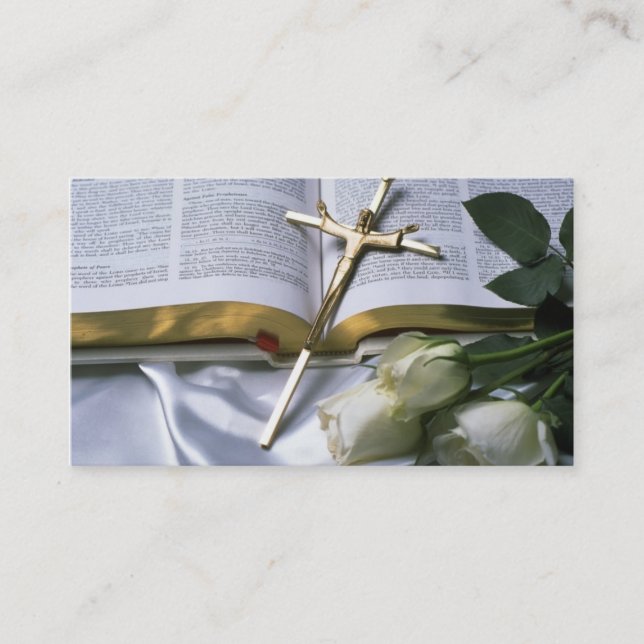 Tarjeta De Visita El negocio cristiano de la biblia Tarjeta-Ve (Anverso)