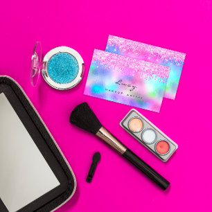 Tarjeta De Visita El nombre de la ceja roja maquillará las gotas ro