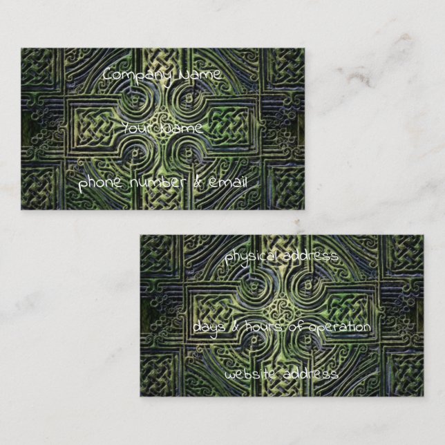 Tarjeta De Visita El nudo celta del Día de San Patricio (Anverso / Reverso)