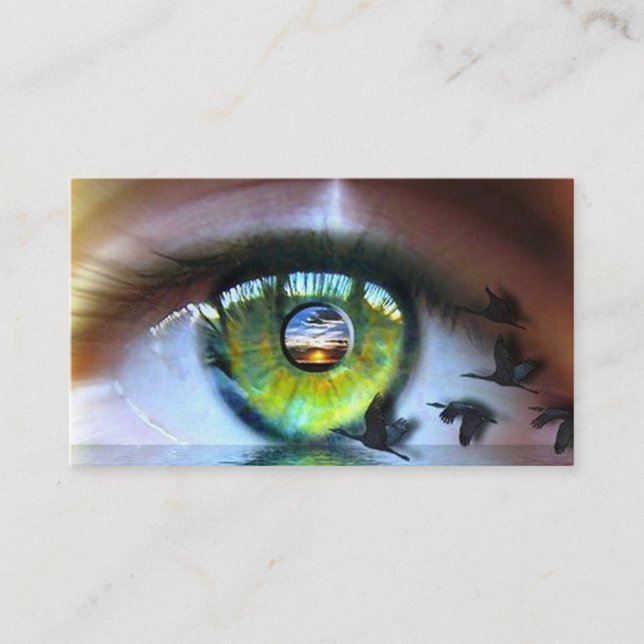 Tarjeta De Visita El ojo del dispensador de jabón y dientes del obse (Anverso)