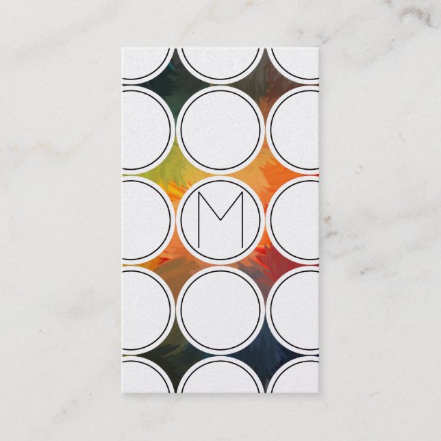 Tarjeta De Visita El oro abstracto elegante (Anverso)