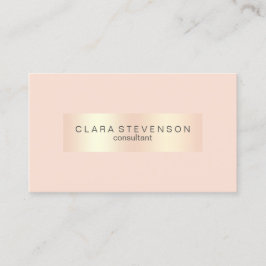 Tarjeta De Visita El oro color de rosa de cobre moderno y se