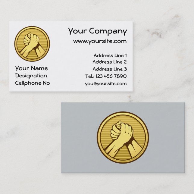 Tarjeta De Visita El oro de la lucha armada (Anverso / Reverso)