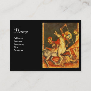 Tarjeta De Visita El oro negro de la batalla y el dragón de San Jorg