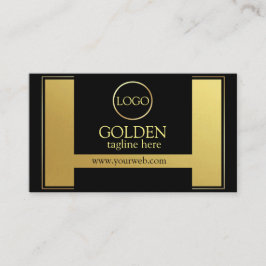 Tarjeta De Visita El oro negro de lujo 