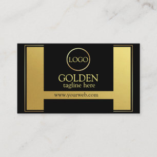 Tarjeta De Visita El oro negro de lujo 