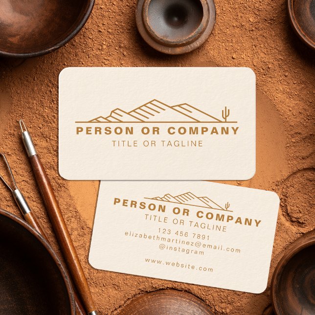 Tarjeta De Visita El Paisaje De Los Cactus De Arizona O La Modernida (Subido por el creador)