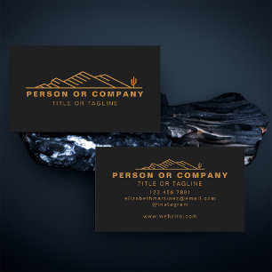 Tarjeta De Visita El Paisaje De Los Cactus De Arizona O La Modernida