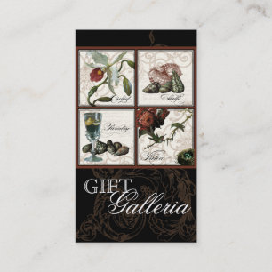 Tarjeta De Visita El paraíso descasca la crema negra - negocio de l