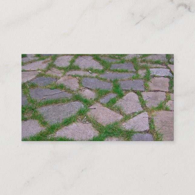 Tarjeta De Visita El patio de piedra del mosaico empiedra el modelo (Anverso)