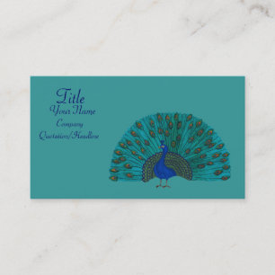 Tarjeta De Visita El pavo real