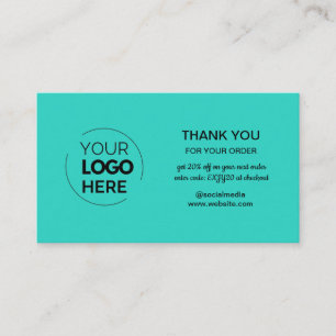 Tarjeta De Visita El pedido de logotipo Minimalista moderno de la ma