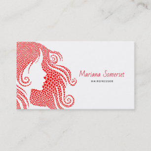 Tarjeta De Visita El pelo de los corazones